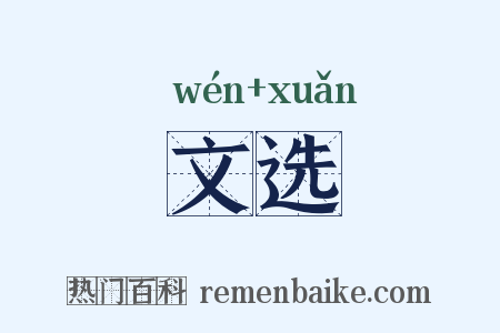 文选是什么意思的图片